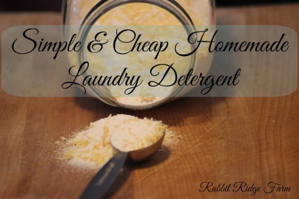 Simple & Cheap Homemade Laundry Detergent